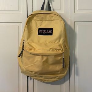 Yellow Jansport backpack